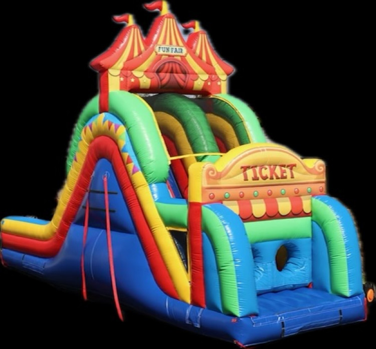 Giant Double Lane Carnival Backload Slide (Dry Only)